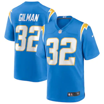 mens nike alohi gilman powder blue los angeles chargers gam